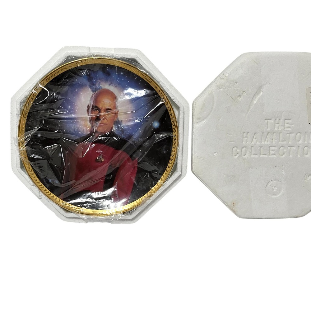 Star Trek TNG Captain Jean-Luc Picard Hamilton Collection Plate Patrick Stewart*
